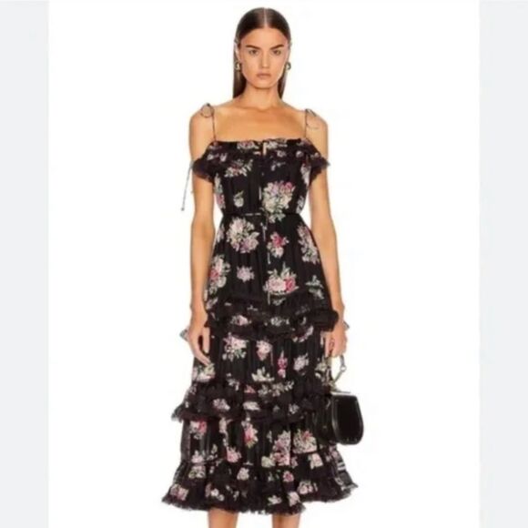 NWOT Zimmermann floral print dress size0 - Picture 1 of 7